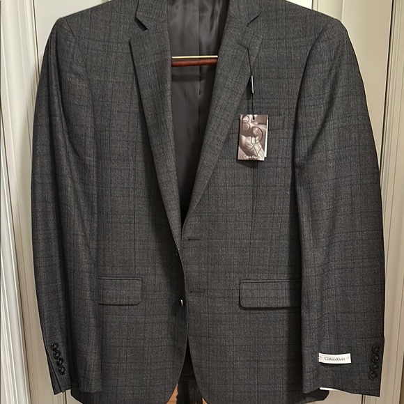 Calvin Klein Gray Sport Coat with Modern Fit